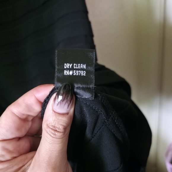 Adrianna Papell Size Large Black Elegant V-Neck Dress - Picture 5 of 5